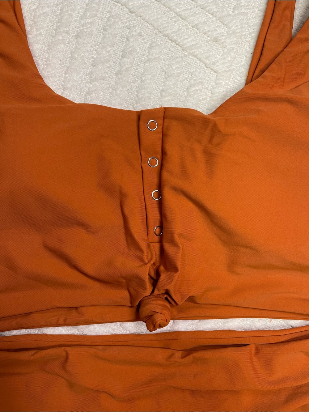 Zaful Orange High-Waist Bikini Set Size XL - Picture 3 of 11